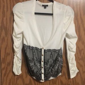 Boutique lace cardigan
